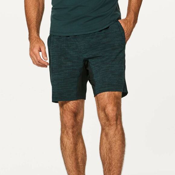 LULULEMON T.H.E. Short Linerless 7" Amplified Dark Emerald Green Sz S {ZZ14} - Picture 1 of 7